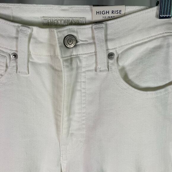 Lucky Brand Women's Straight Leg Jeans - Cream - Picture 2 of 14